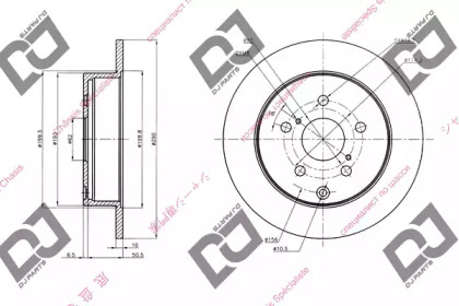 Тормозной диск DJ PARTS BD1426